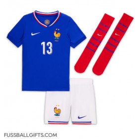 Frankreich Kante #13 Fußballbekleidung Heimtrikot Kinder EM 2024 Kurzarm (+ kurze hosen)